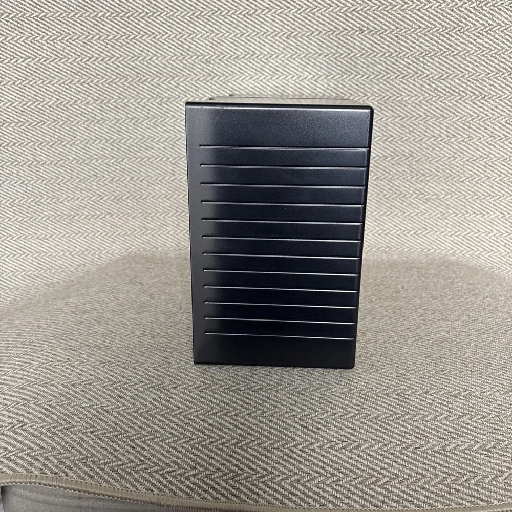 Atlantic Black Plastic Folding CD Storage Rack Dual Media Organizer Holder